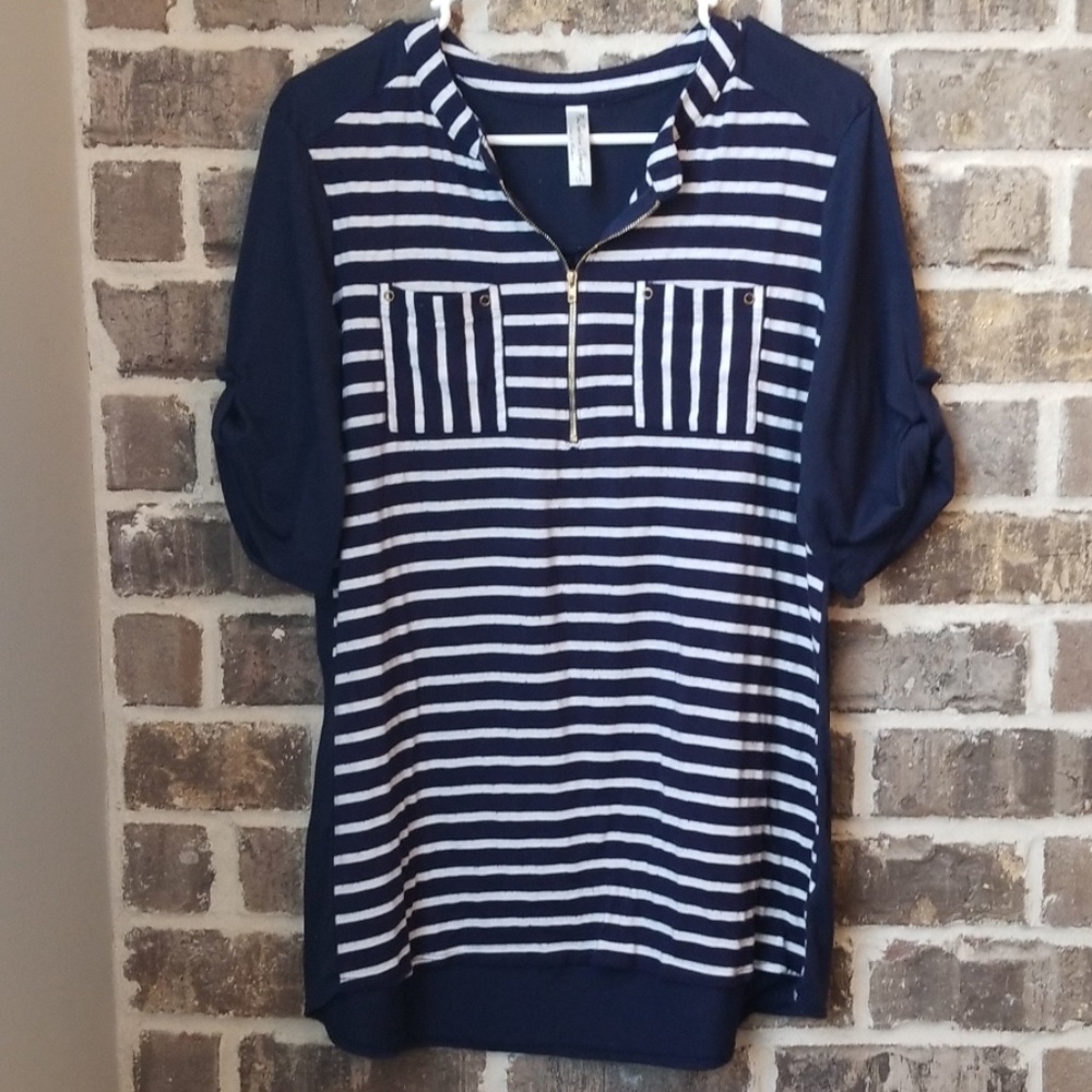 💥🎪❤PerSeption Concept Striped Top